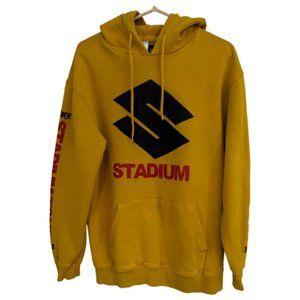Justin Bieber Hoodie  Adult Medium 2017 Stadium Tour Pullover Hoodie Yellow